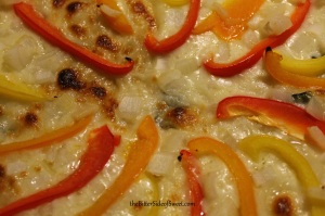 Red Yellow Orange Bell Pepper Pizza 